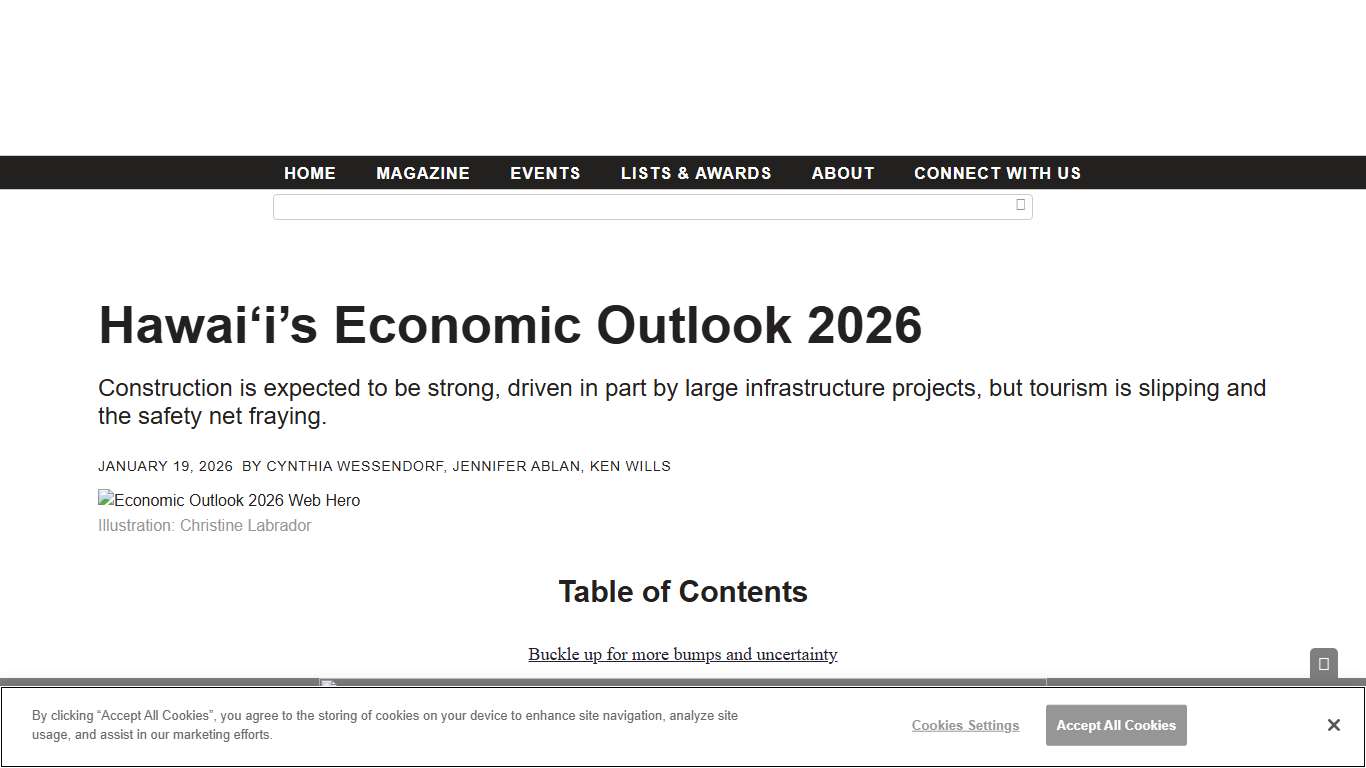 Hawai‘i’s Economic Outlook 2026 - Hawaii Business Magazine